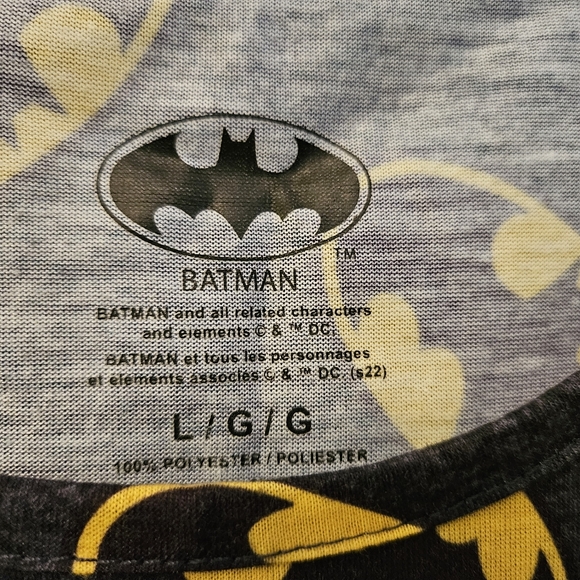 Batman Repeater Logo Graphic Tank Top | Size Large - Picture 8 of 8